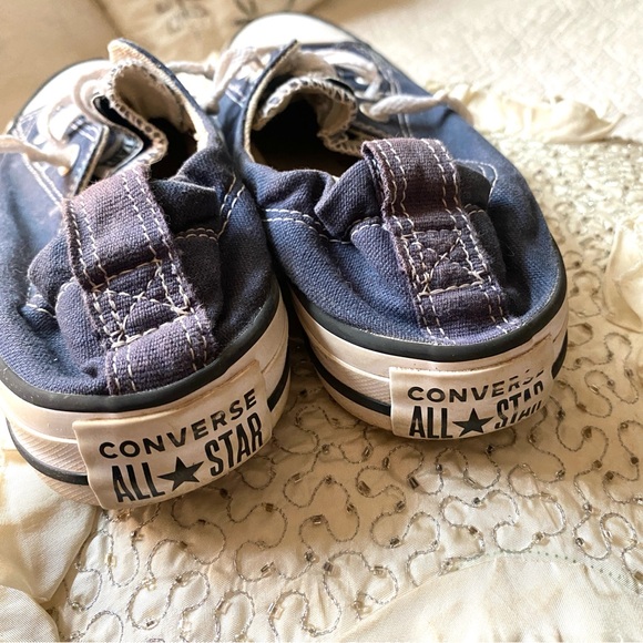 Converse Chuck Taylor All Star Blue Shoreline Slip On Elastic Heel Sz 7.5 Womens - Picture 6 of 16